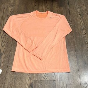 lululemon swift teach size 8 color orange soda